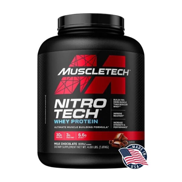 NITRO TECH WHEY PROTEIN AVEC CREATINE 1,8kg – MUSCLETECH