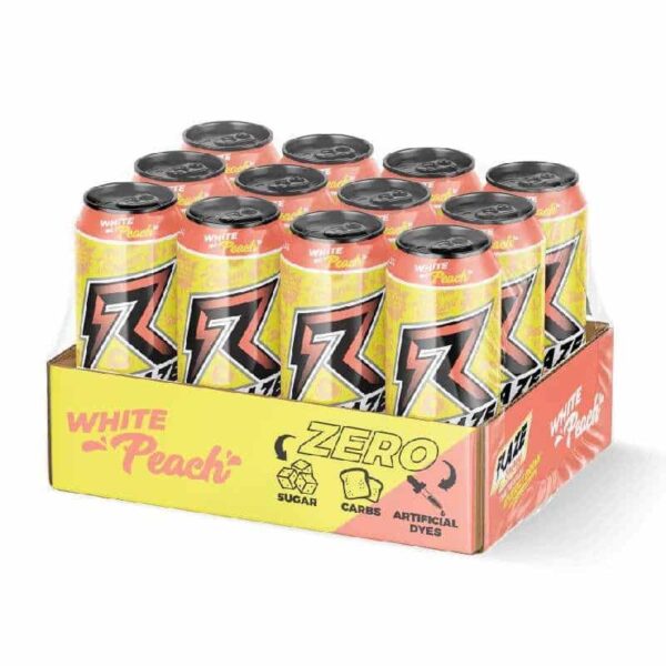 RAZE ENERGY DRINK PEACH MANGO – 12 CANETTES